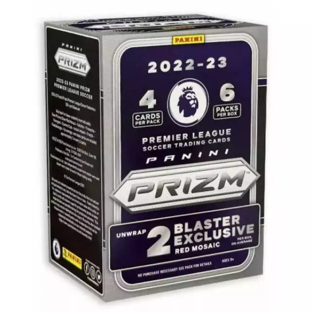 2022/23 Panini Prizm Premier League Epl Soccer 6-pack Blaster (pink Mosaic Prizms!)