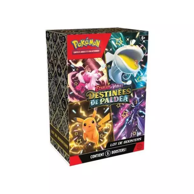 Bundle Destinees Paldea  6 Booster Pokemon