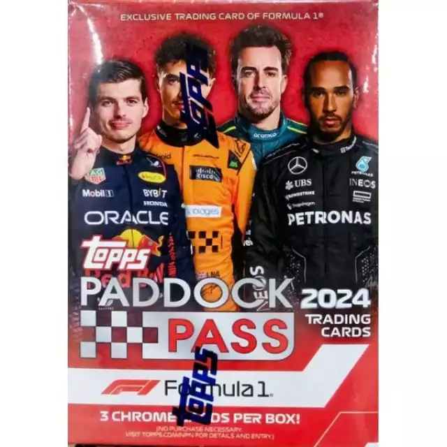 Display 6 Booster De 5 Cartes 2024 Topps Paddock Pass F1 Formula