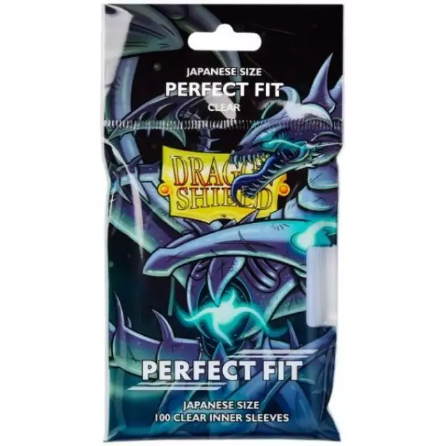 Dragon Shield - 100 Protège-cartes Perfect Fit - Mini Transparent Taille Yu Gi Oh