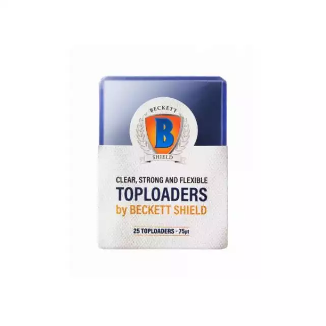 Beckett Shield - 25 Toploaders 75pt